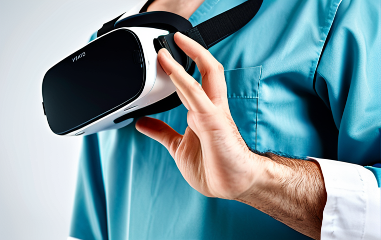 VR 콘텐츠 제작 - **

A user interacting with a VR game using a VR headset, modest clothing, safe for work, perfect an...