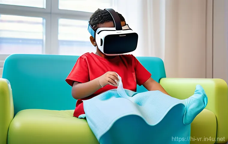 VR 치료법 - **Prompt for Overcoming Social Anxiety with VR:**
    A young adult, either male or female, dressed ...