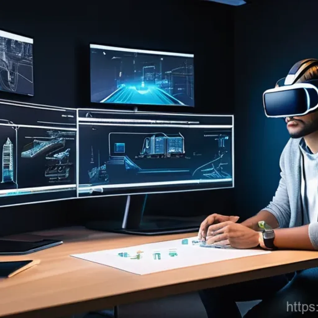 VR 앱 개발 - **Prompt 1: The Architect of Virtual Worlds - Planning and Vision**
    A highly detailed, realistic...