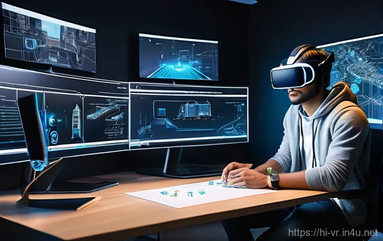 VR 앱 개발 - **Prompt 1: The Architect of Virtual Worlds - Planning and Vision**
    A highly detailed, realistic...