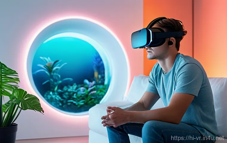 가상현실 네이티브 환경 - **Prompt 1: Immersive VR Adventure**
    "A young person, approximately 20 years old, with a look of...