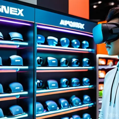 Home 26 VR 기술의 한계 - **Prompt:** A young adult, dressed in casual everyday clothes, stands wistfully in front of a bright...