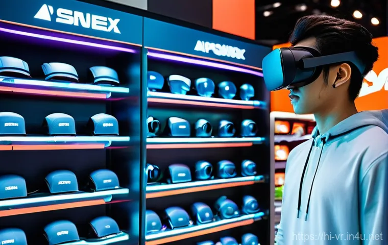 VR 기술의 한계 - **Prompt:** A young adult, dressed in casual everyday clothes, stands wistfully in front of a bright...